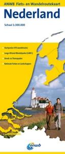 Anwb fiets- en wandelroutekaart Nederland 1:300.000 - (ISBN 9789018028688)