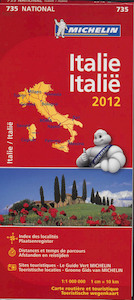 Michelin wegenkaart 735 Italie 2012 - (ISBN 9782067171473)