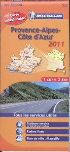 Michelin 527 Provence-Alpes-Cote d'Azur 2011 - (ISBN 9782067155244)