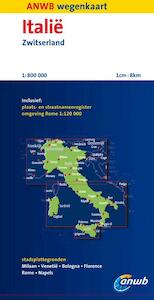 ANWB Wegenkaart Italië, Zwitserland - (ISBN 9789018036584)