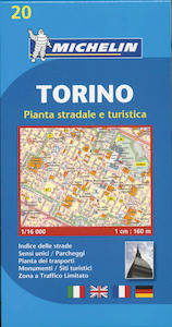 Torino (Turin) Town Plan with Index 1:16.000 - (ISBN 9782067137899)
