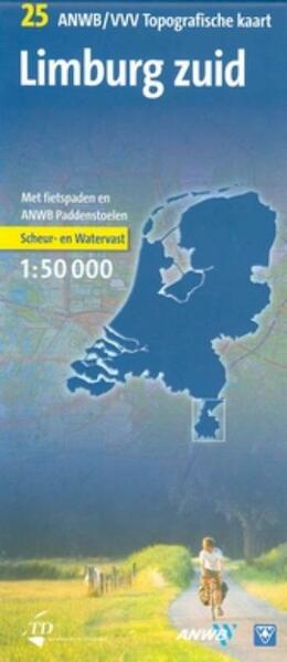 ANWB Topografische kaart Limburg-Zuid 1:50.000 - (ISBN 9789018023614)