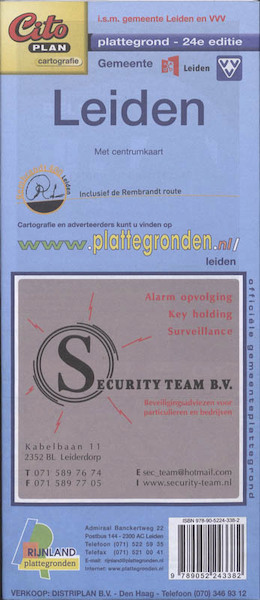 Plattegrond Gemeente Leiden - (ISBN 9789052243382)