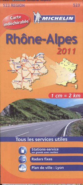 Michelin 523 Rhone-Alpes 2011 - (ISBN 9782067155749)