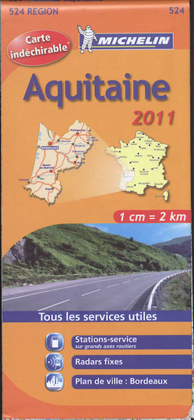 Michelin 524 Aquitaine 2011 - (ISBN 9782067155756)
