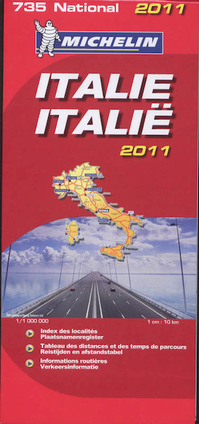 Michelin 735 Italie - (ISBN 9782067156241)
