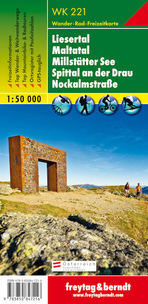 Liesertal, Maltatal, Millstätter See, Spittal an der Drau, Nockalmstrasse 1 : 50 000 - (ISBN 9783850847216)