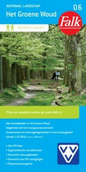 Falk VVV 6 Het groene woud Wandelkaart - (ISBN 9789028727656)