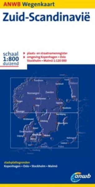 Anwb Wegenkaart Zuid-Scandinavië 1:800.000 - (ISBN 9789018029166)