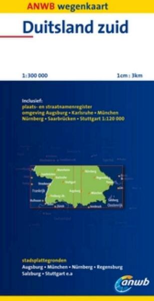 ANWB Wegenkaart Duitsland zuid - (ISBN 9789018032890)