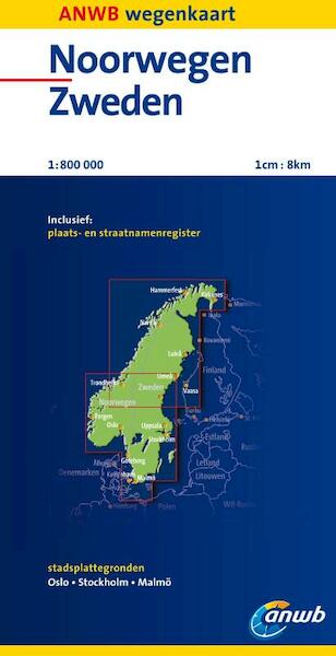 ANWB Wegenkaart Noorwegen, Zweden - (ISBN 9789018035228)