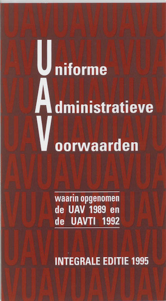 Uniforme Administratieve Voorwaarden integrale editie 1995 - (ISBN 9789012082228)