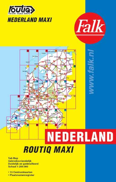 Routiq Nederland Maxi Tab Map - (ISBN 9789028717664)