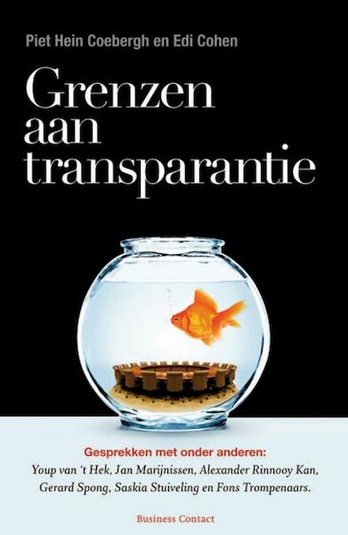 Grenzen aan transparantie - Piet Hein Coebergh, Edi Cohen (ISBN 9789047002840)