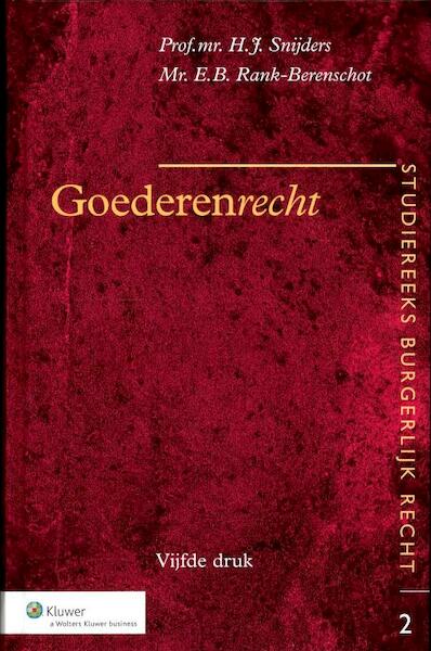 Goederenrecht - H.J. Snijders, E.B. Rank-Berenschot (ISBN 9789013085235)