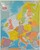 Europa gelamineerd wandkaart