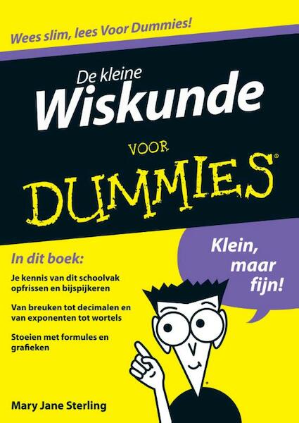 De kleine wiskunde voor Dummies - Mary Jane Sterling (ISBN 9789043020817)