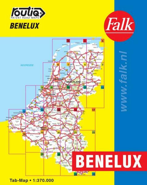 Routiq Benelux tab map - (ISBN 9789028717060)