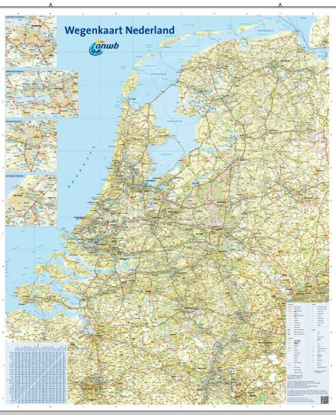ANWB Wegenkaart Nederland plano - (ISBN 9789018036218)