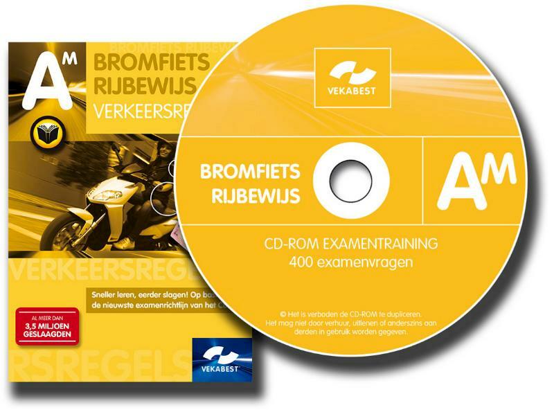 Bromfiets rijbewijs TCD-pakket Theorieboek en examen CD-Rom - (ISBN 9789067992244)